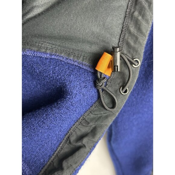 IBEX Men’s Large 100% New Wool Heavy Jacket Sweater Coat Black/  Blue Zip up USA - Picture 9 of 16